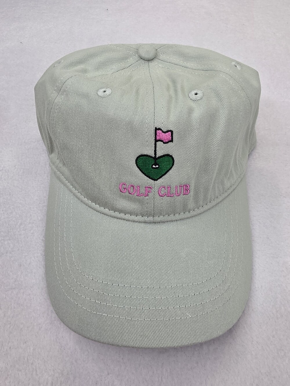 Frasier Sterling Women's Golf Club Heart Hat Strapback Green OS NWT